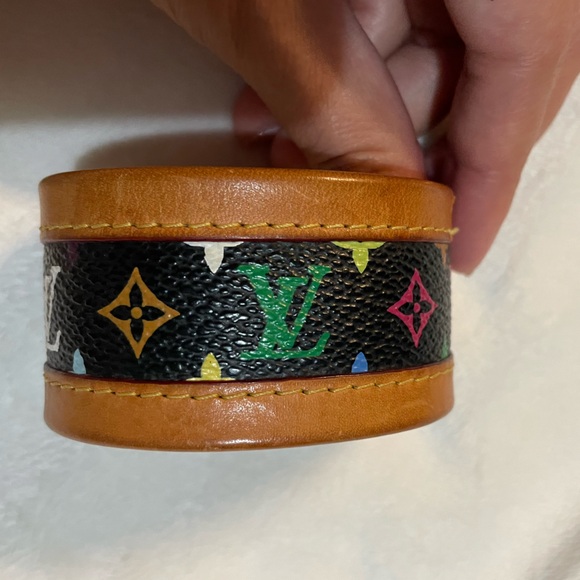 Louis Vuitton Black Monogram Murakami Multicolor Cellure Bracelet 🖤 - Picture 3 of 11